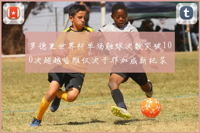 罗德里世界杯单场触球次数突破100次超越哈维仅次于邓加成新纪录
